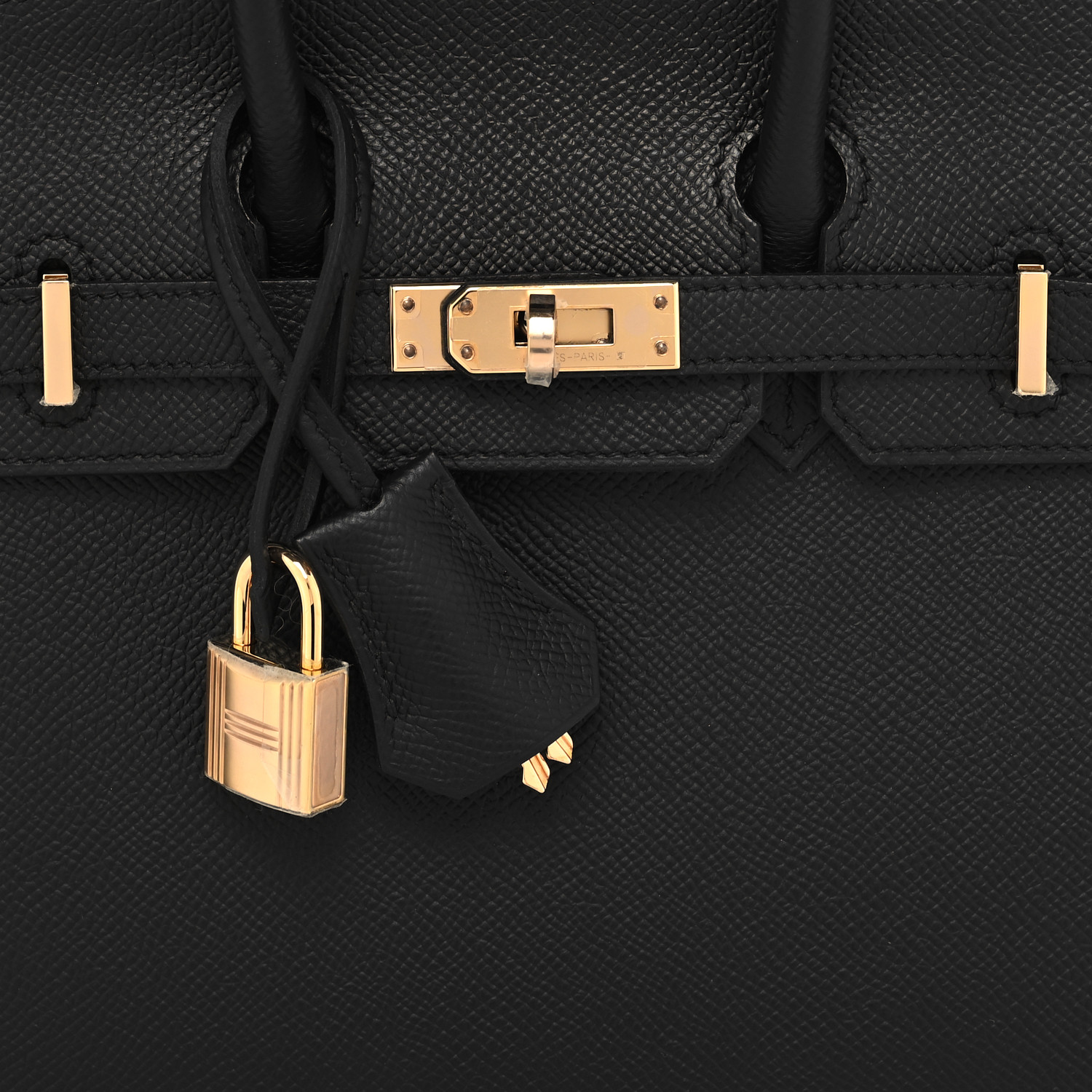 Epsom Birkin Sellier 25 Black(Golden Lock)