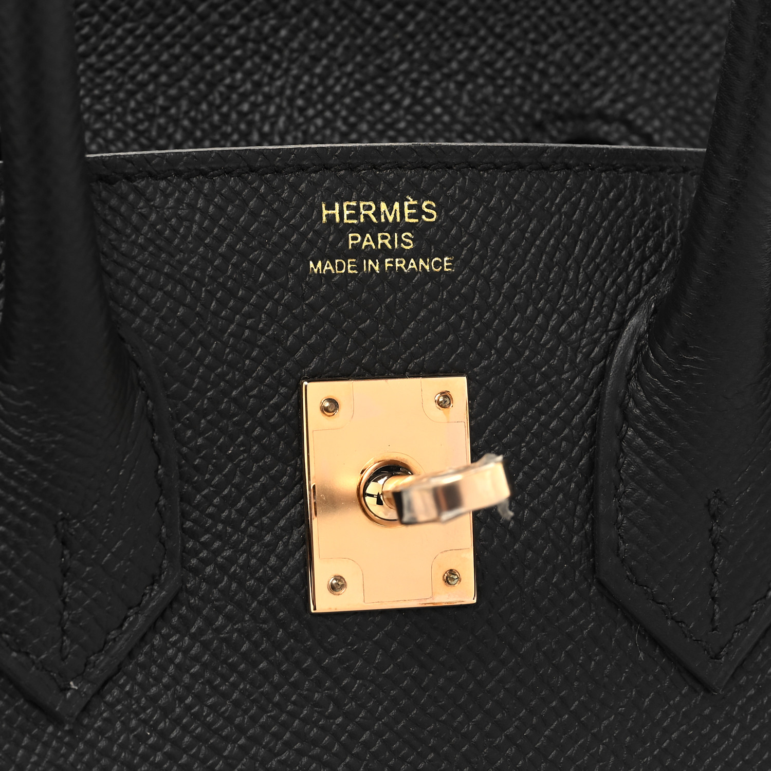 Epsom Birkin Sellier 25 Black(Golden Lock)