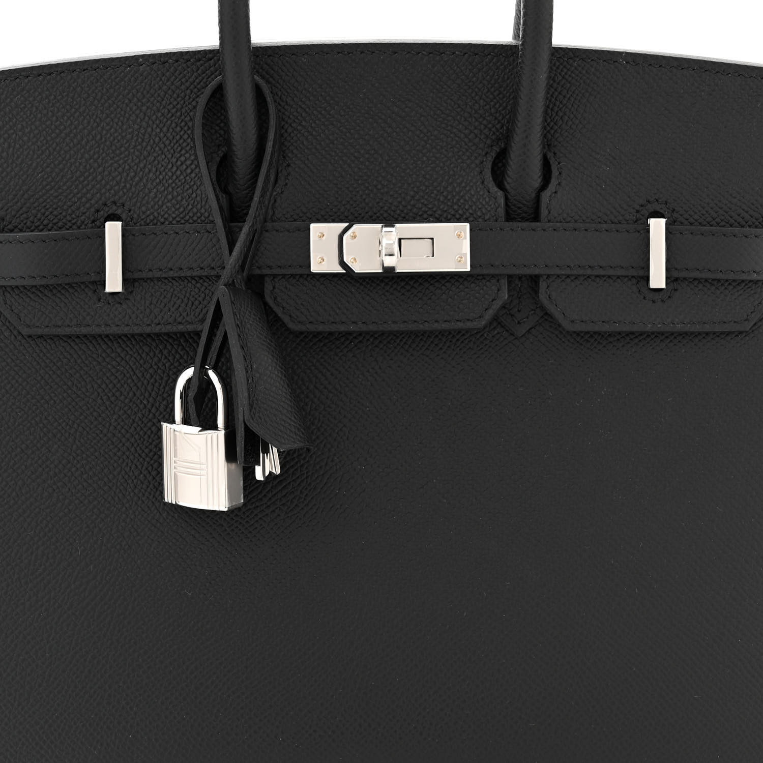 Epsom Birkin Sellier 25 Black(Silver Lock)