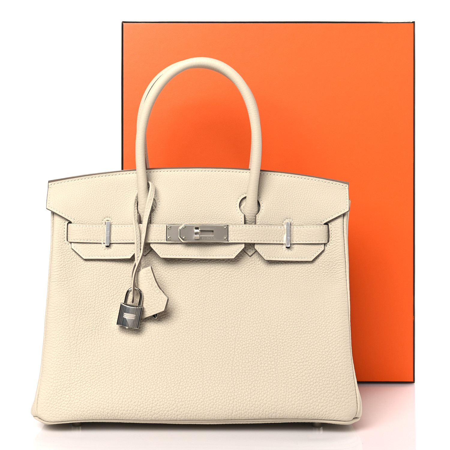 Togo Birkin 30 Craie(Silver Lock)