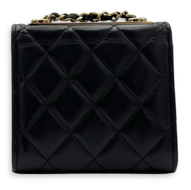Chanel CC Crossbody Bag Black in Lambskin, Gold hardware