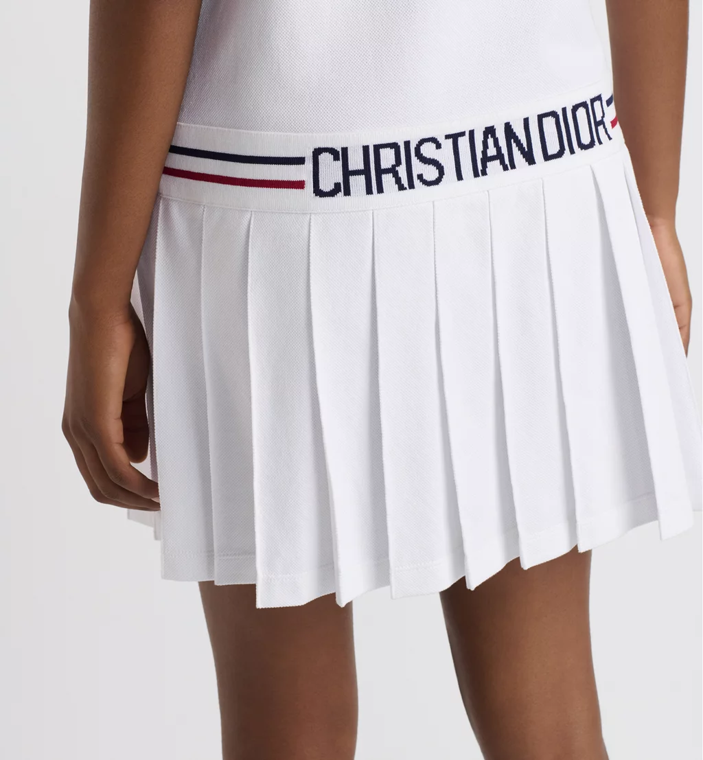 Dior Vibe Short Pleated Polo Dress