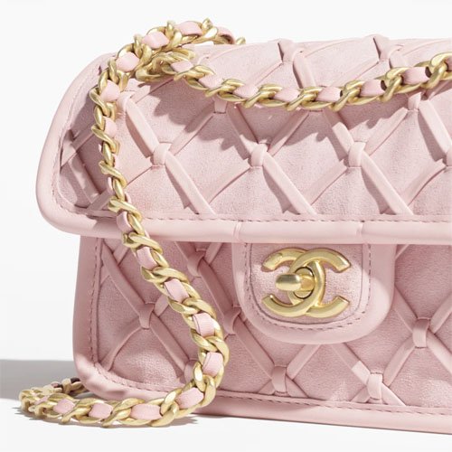CHANEL Mini Flap Bag-Light Pink