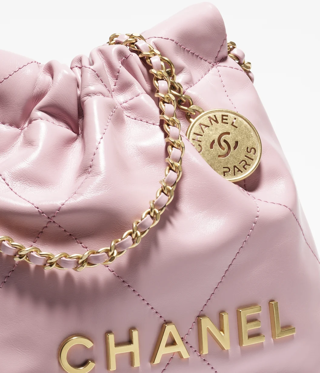 CHANEL 22 Mini Handbag-Light Pink