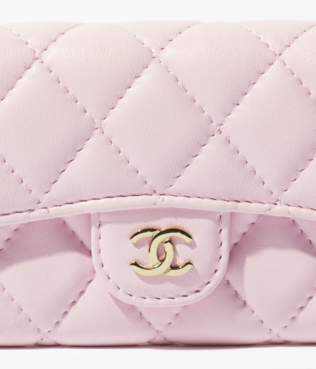CHANEL Classic Card Holder-Light Pink