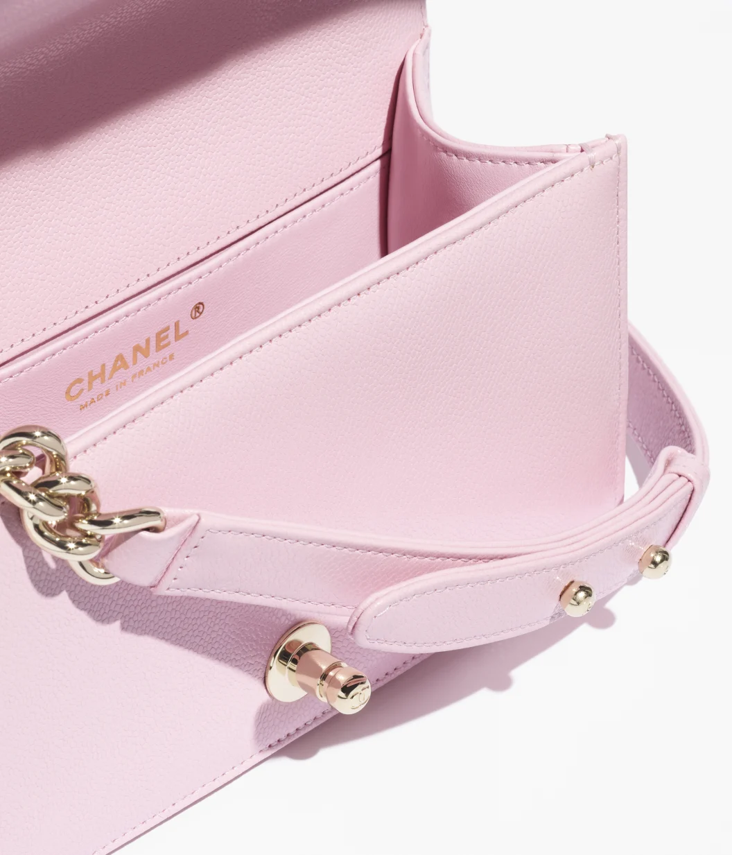 CHANEL Small BOY CHANEL Handbag-Light Pink