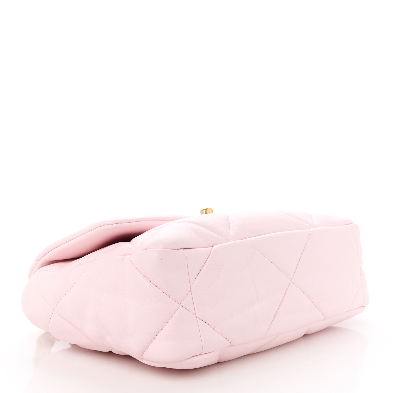 Chanel  Lambskin Quilted Medium Chanel 19 Flap Light Pink