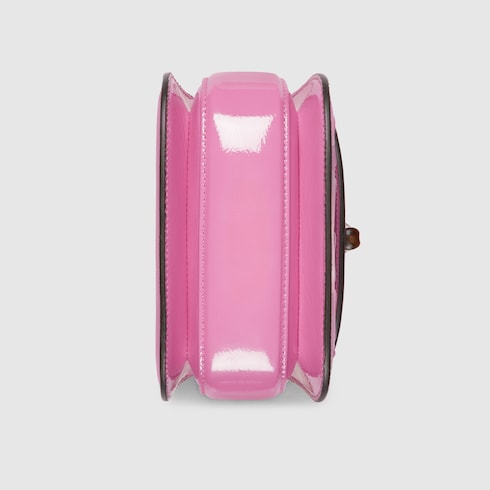 Gucci Bamboo 1947 mini bag Variation pink patent leather