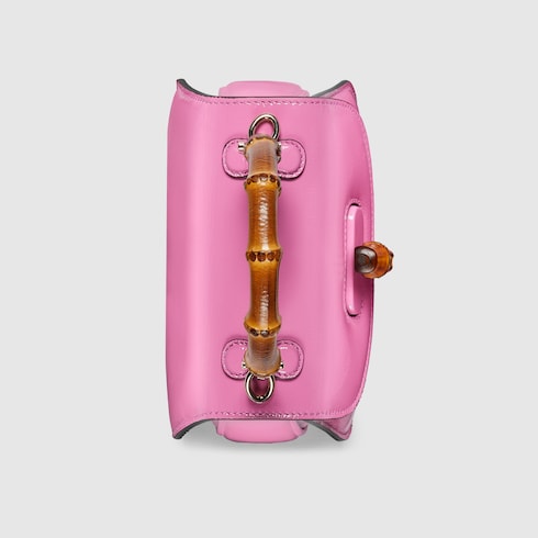 Gucci Bamboo 1947 mini bag Variation pink patent leather