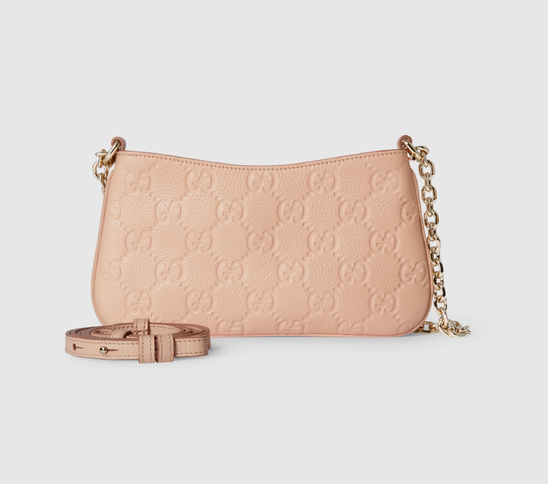 GG EMBLEM SMALL SHOULDER BAG Style â815278 AAEEM 6802