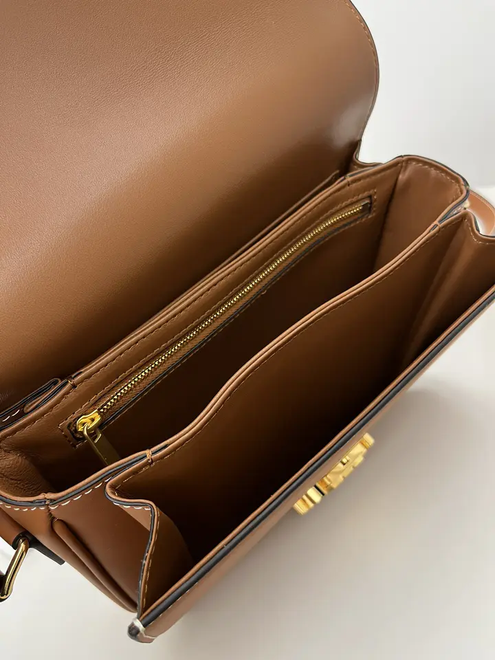 Celine Medium Triomphe Bag in Caramel