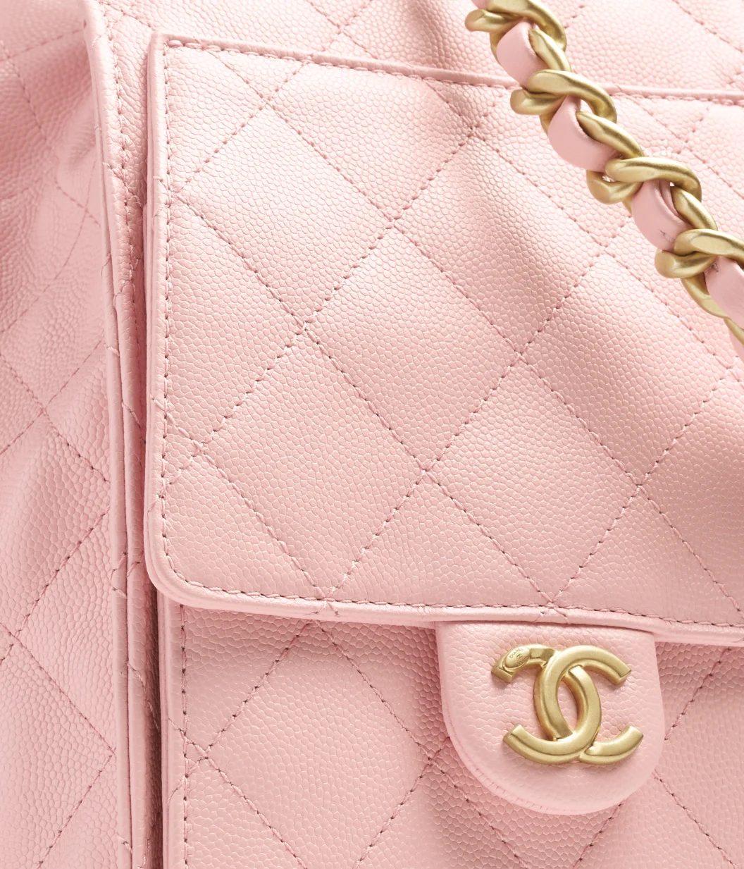 CHANEL 25 Medium Handbag Light Pink