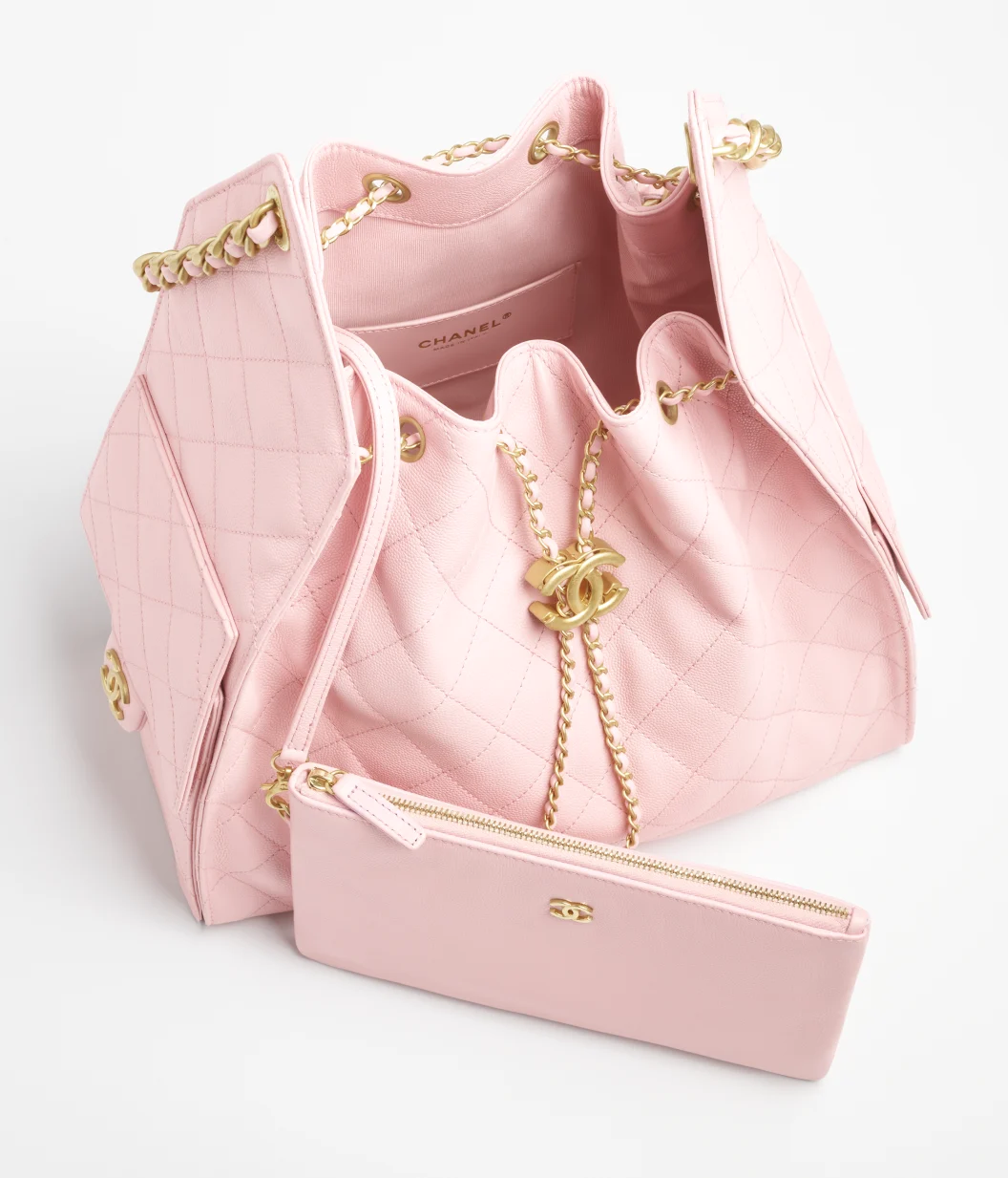 CHANEL 25 Medium Handbag Light Pink