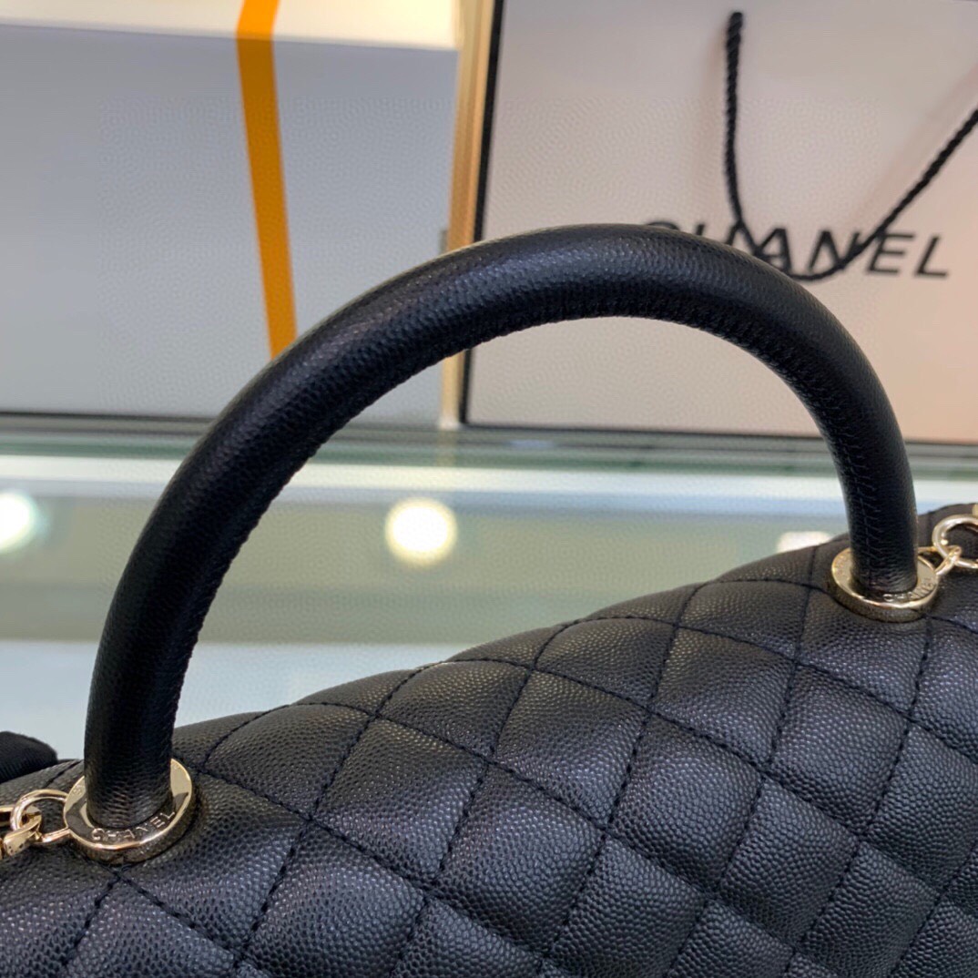 Chanel Coco Handle Bag  Caviar-Black