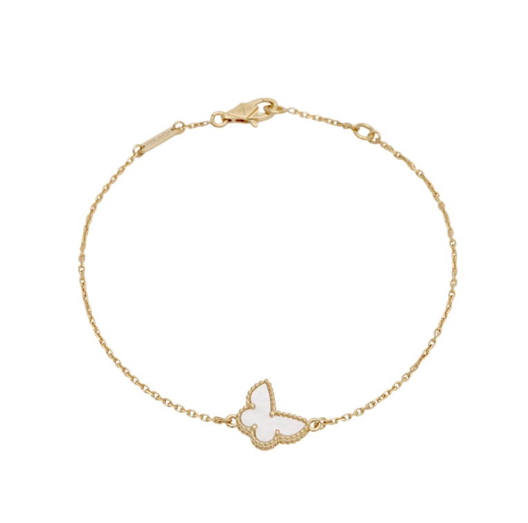 Van Cleef & Arpels Butterfly Mother-of-Pearl Necklace and Bracelet