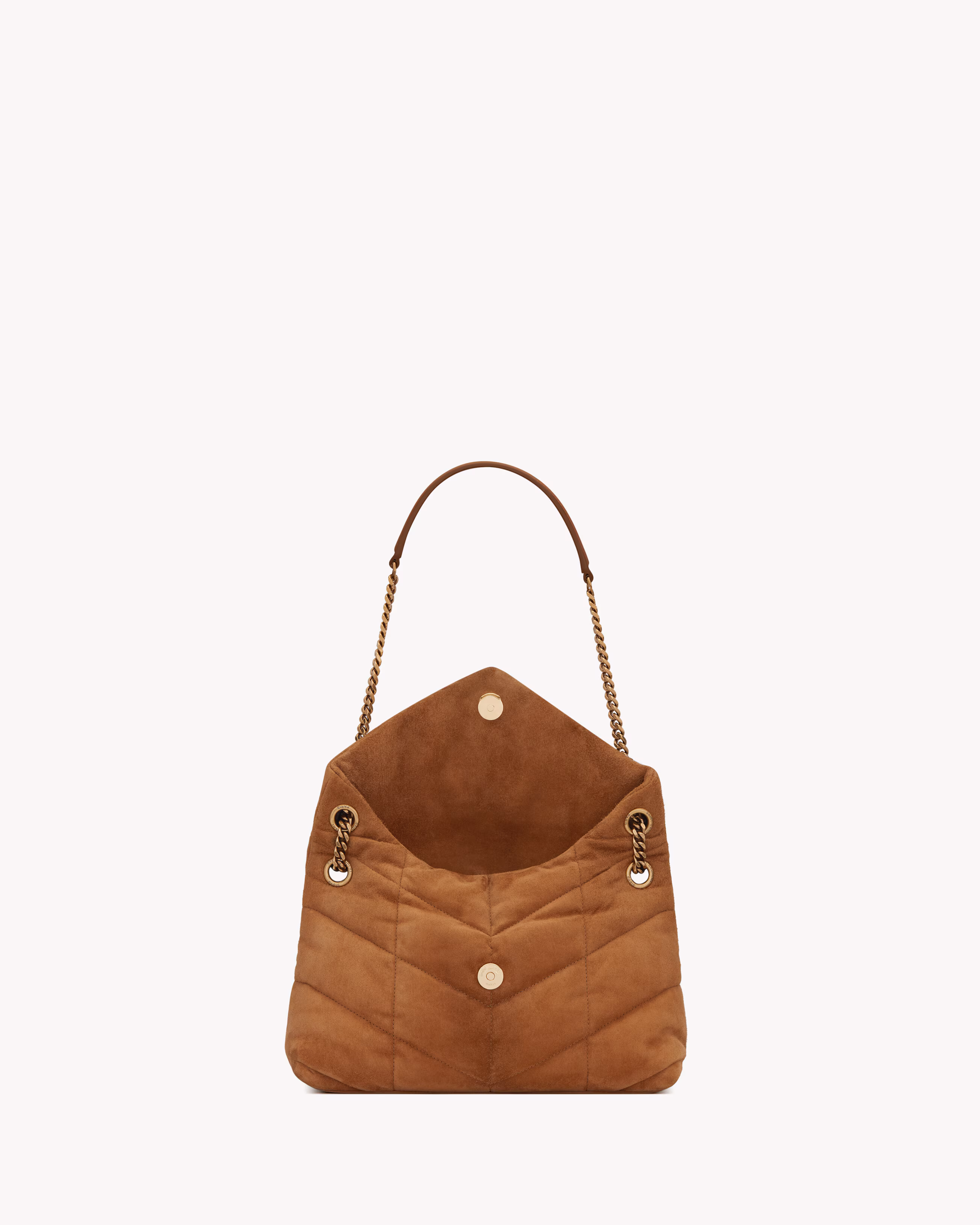 YSL PUFFER SMALL in suede