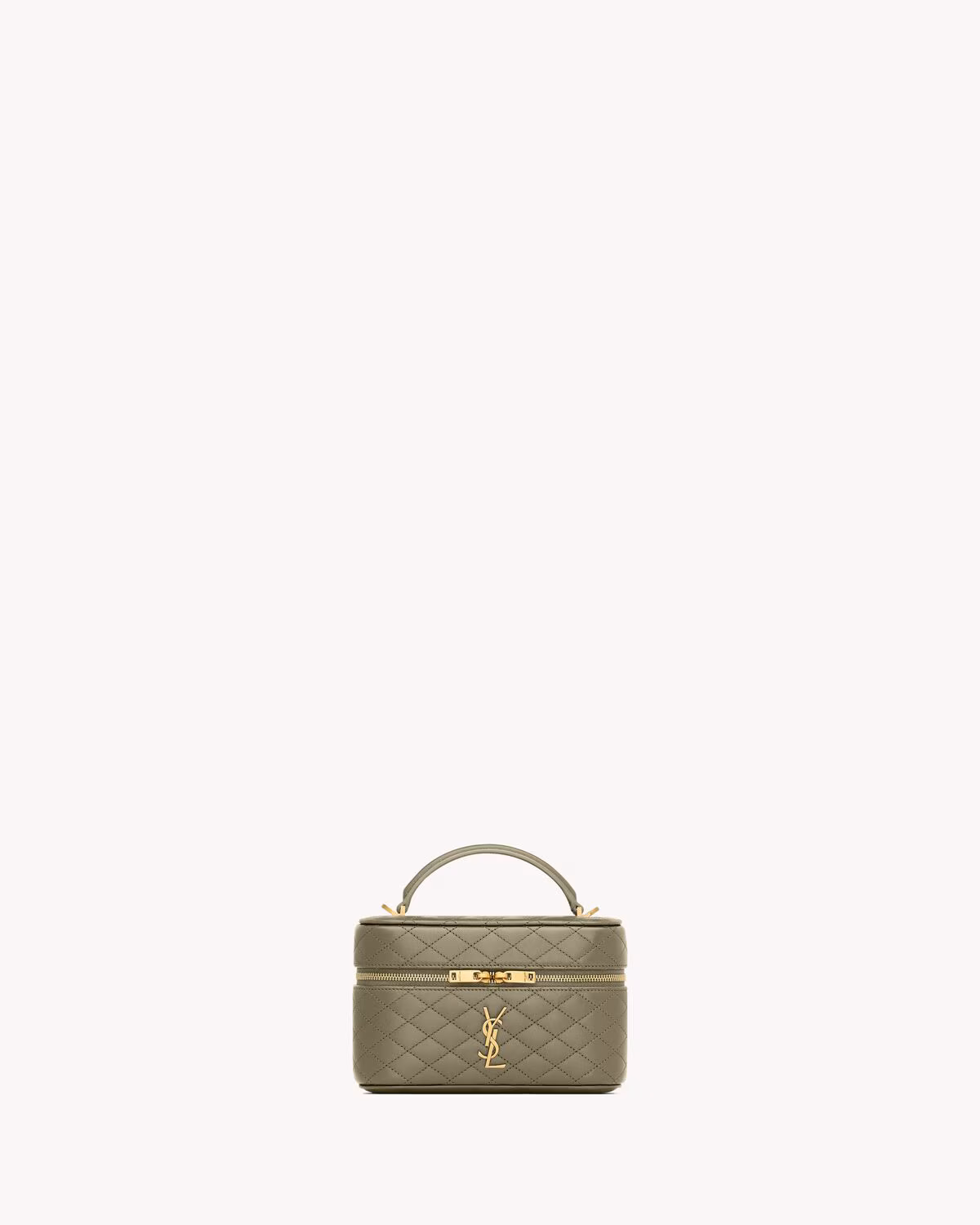 YSL GABY vanity bag in lambskin-STRONG MOSS