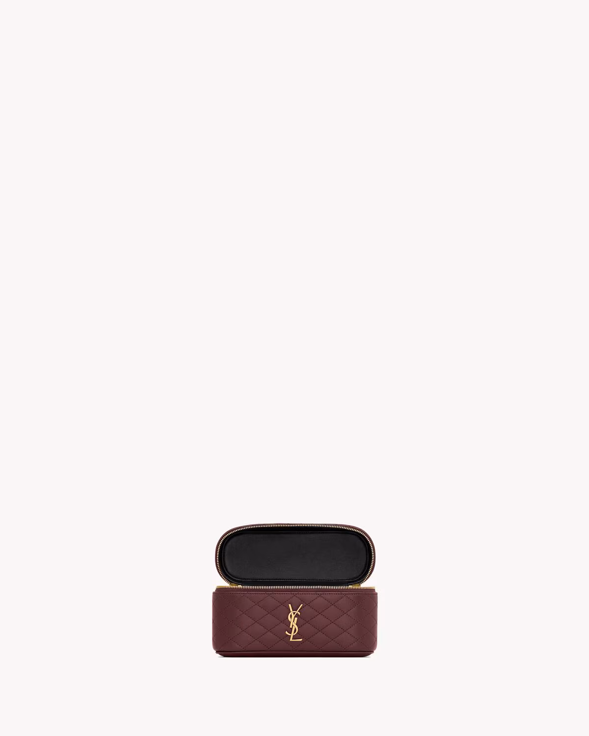 YSL GABY vanity bag in lambskin-ROUGE CABERNET