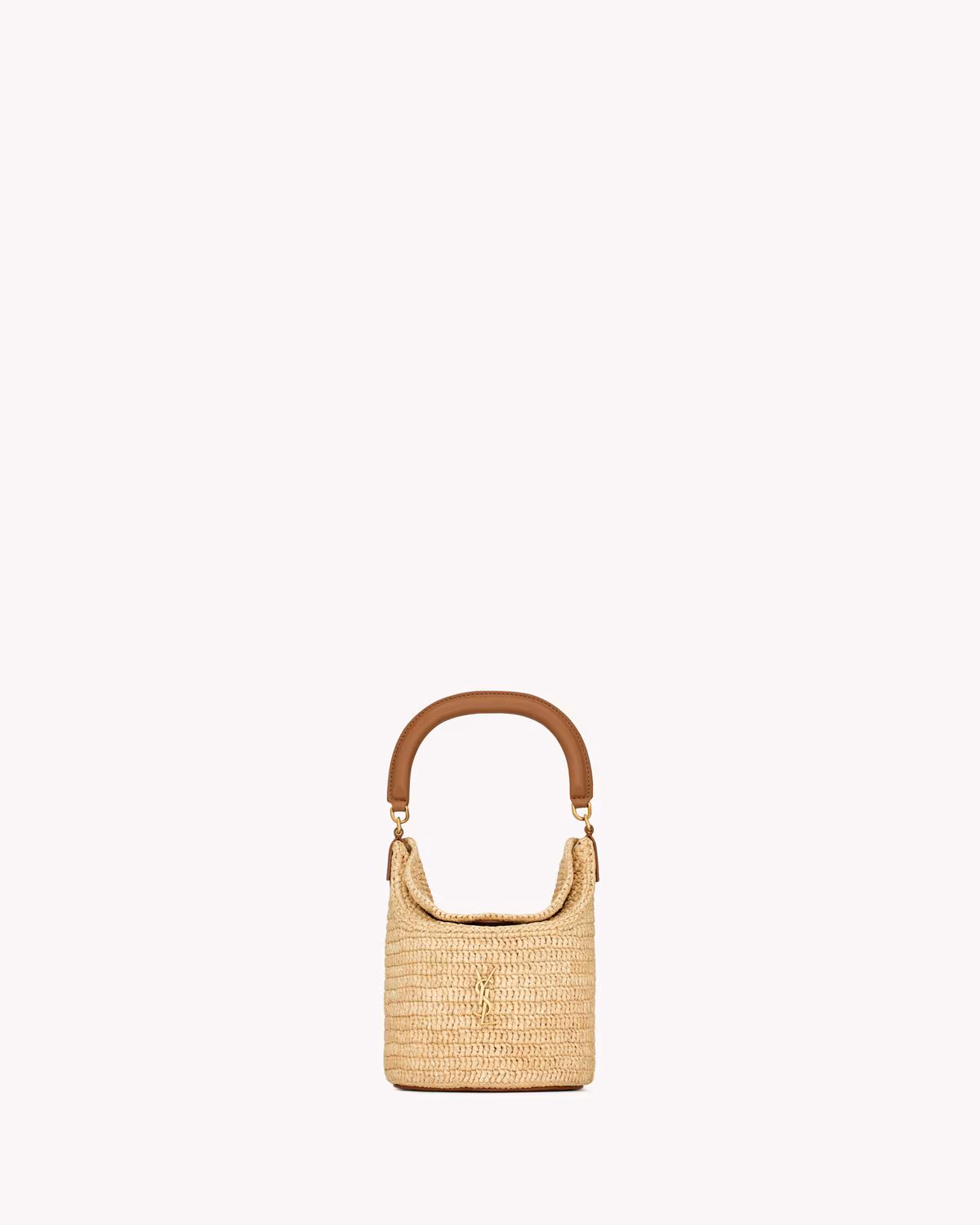 YSL GABY bucket bag in raffia