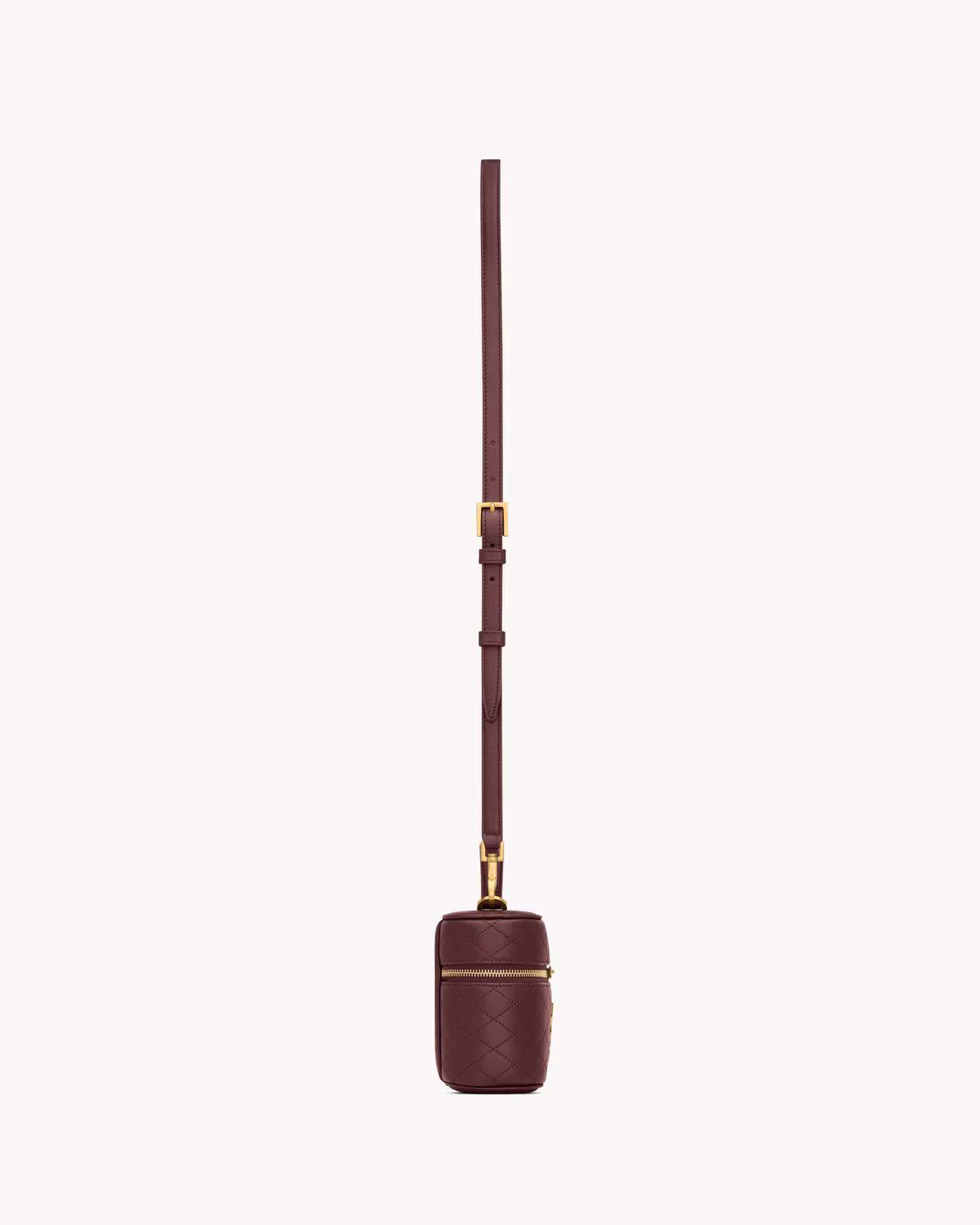 YSL GABY vanity bag in lambskin-ROUGE CABERNET