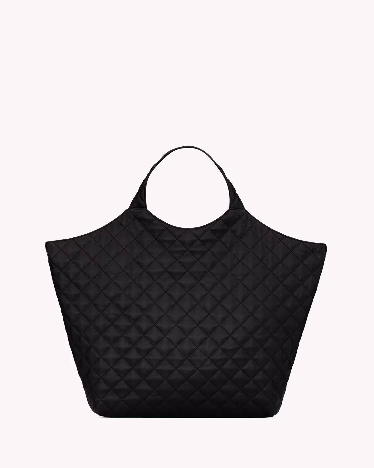 YSL ICARE in quilted lambskin-BLACK