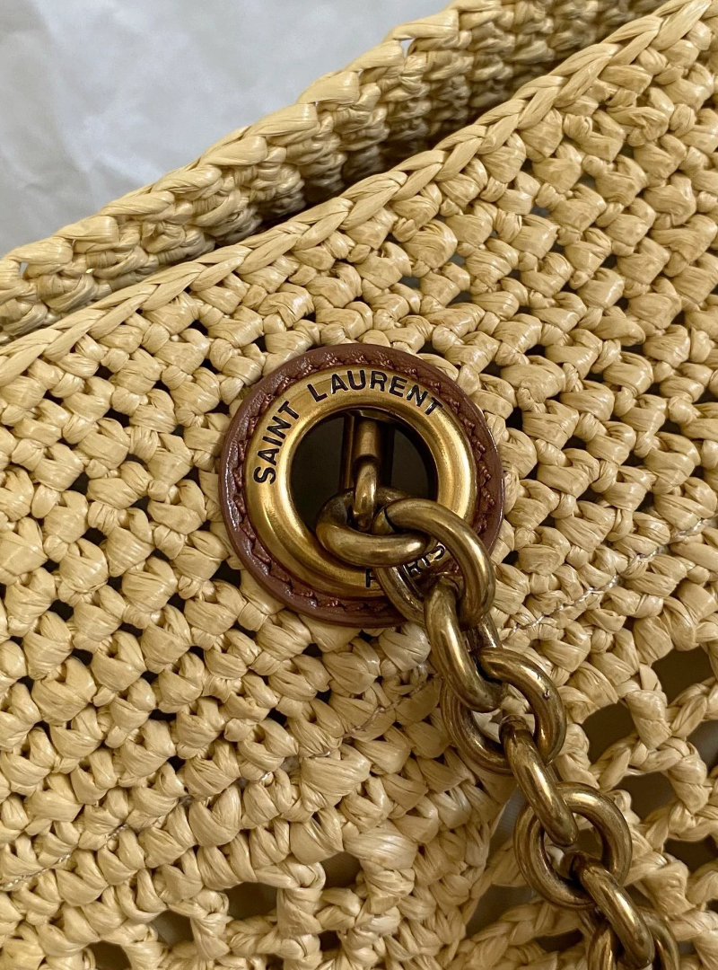 YSL JAMIE SHOPPING in raffia