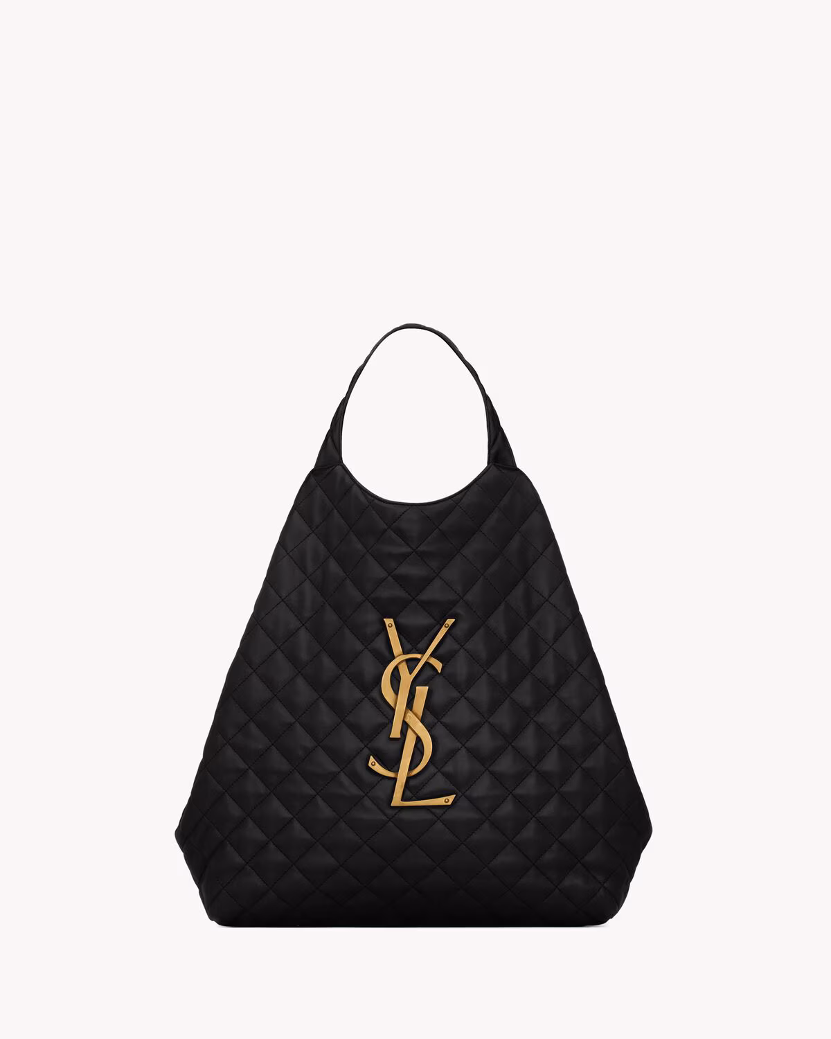 YSL ICARE in quilted lambskin-BLACK