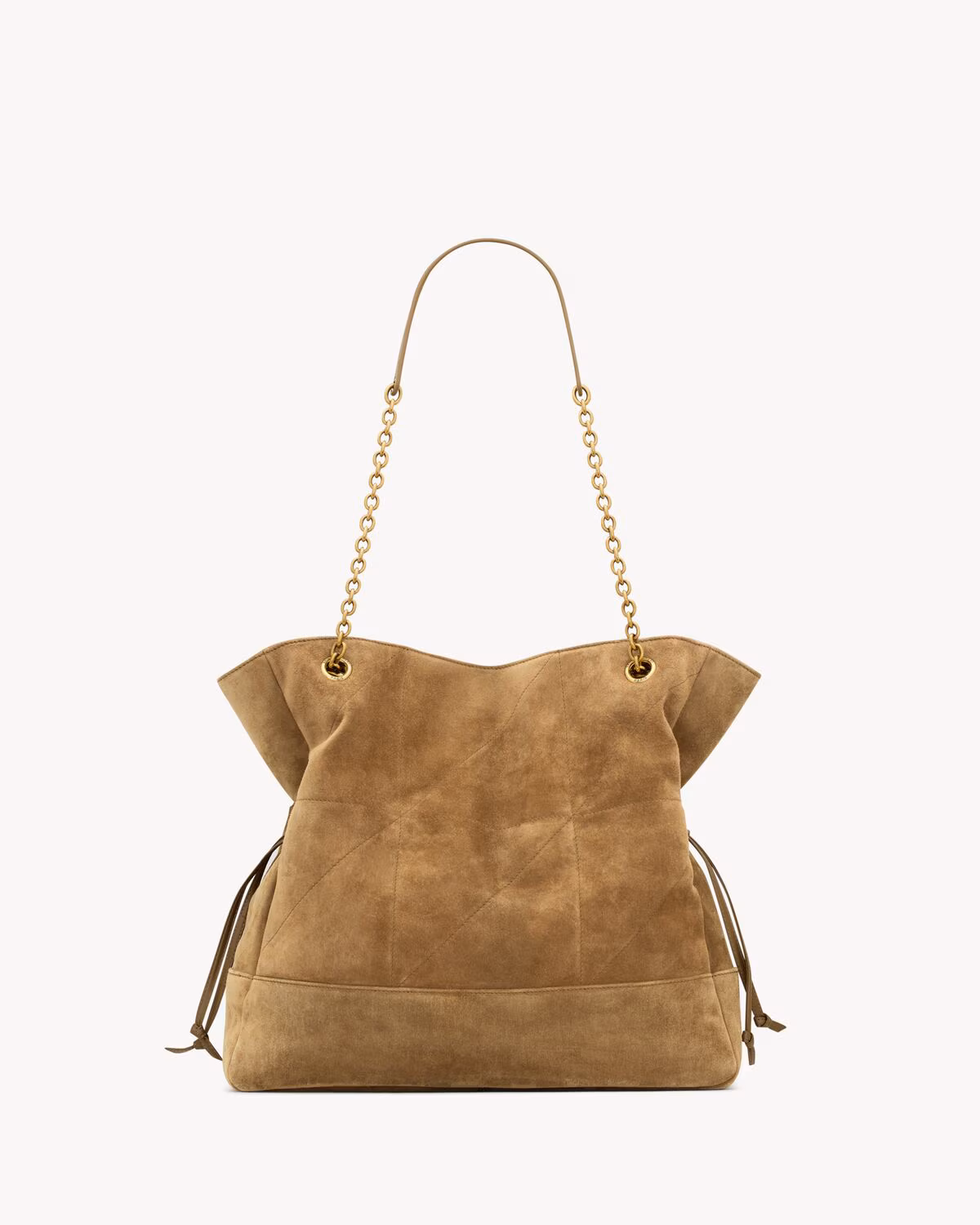 YSL JAMIE shopping in suede-GOLDEN LEAF