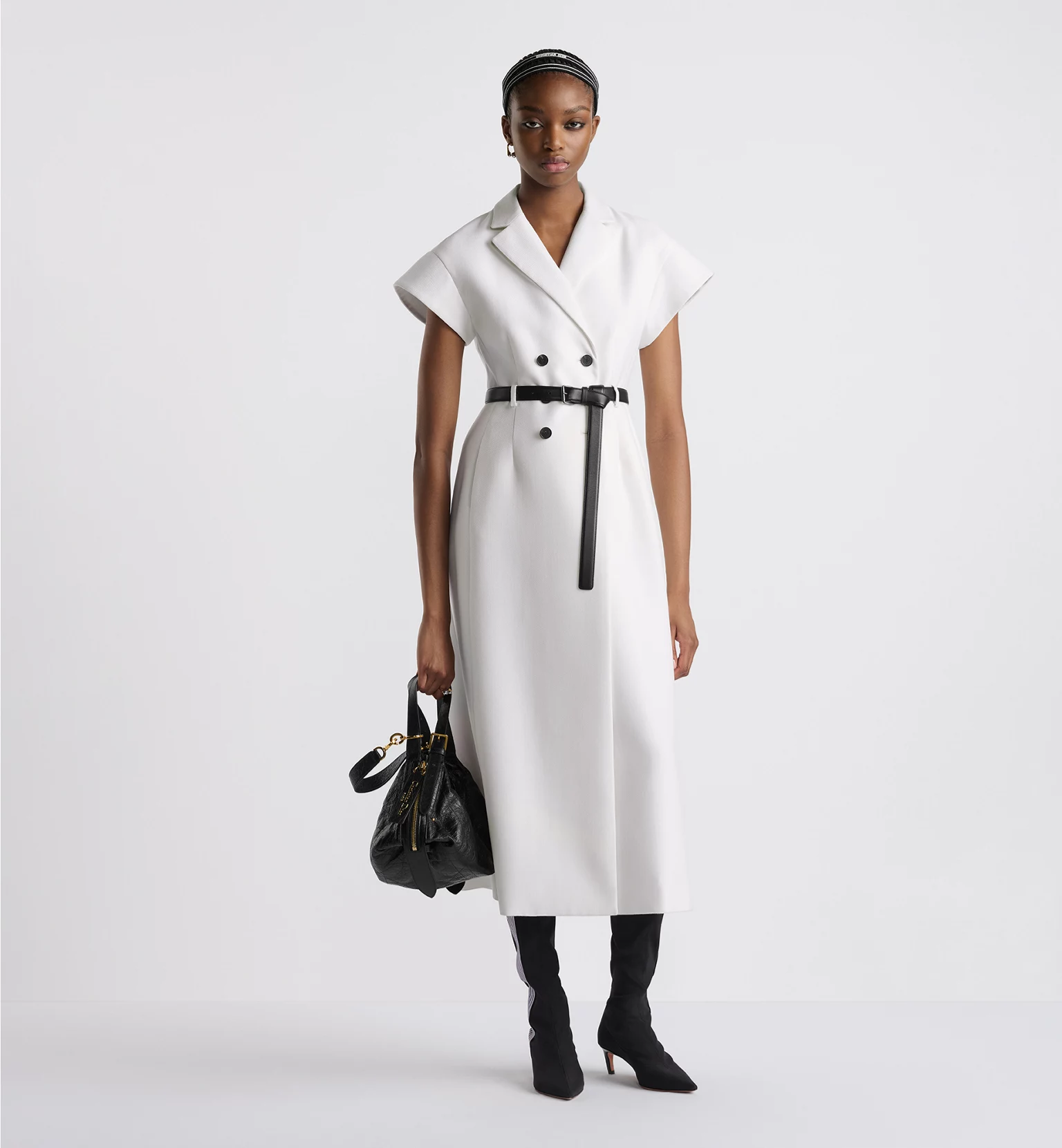 Dior Medium D-Journey Bag in Crinkled Calfskin