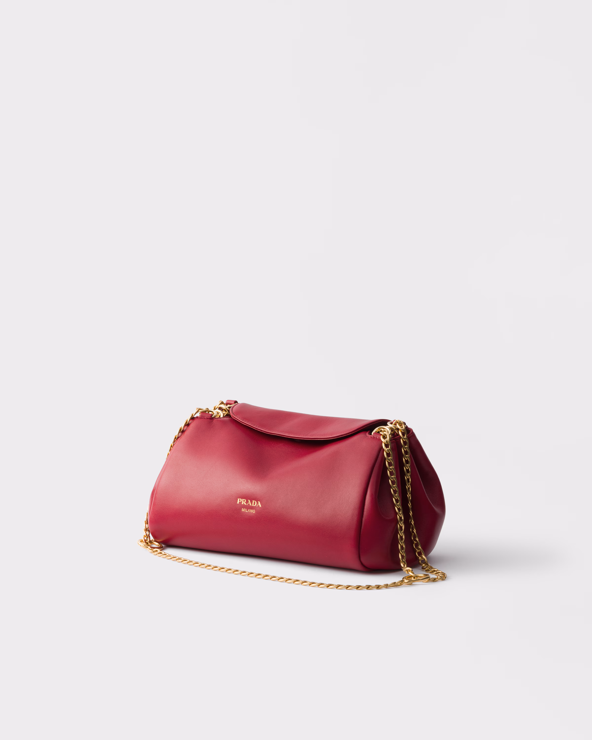 Prada Tumulte small nappa leather bag-Cherry