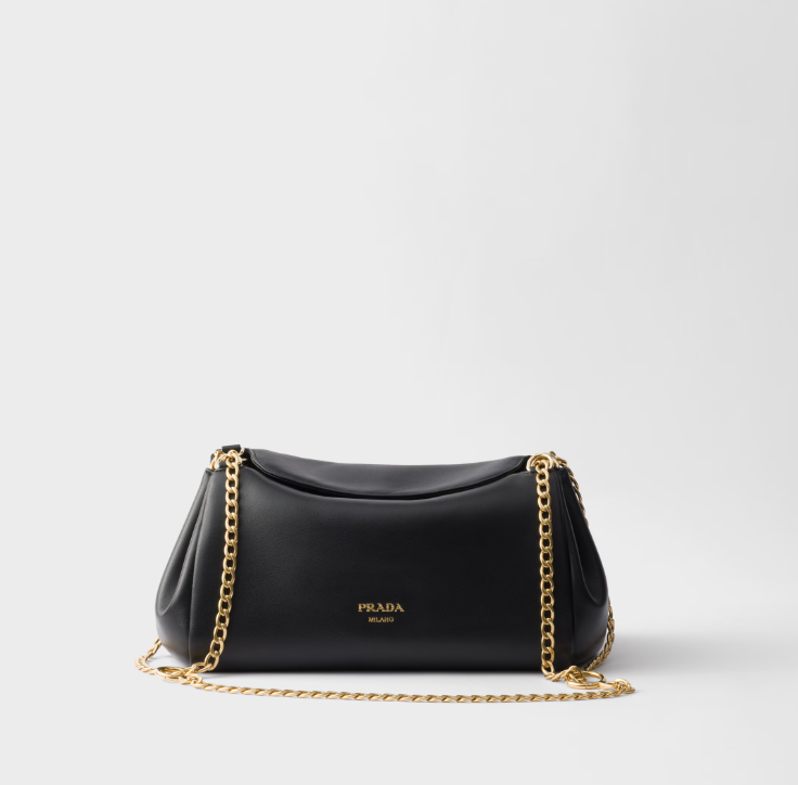 Prada Tumulte small nappa leather bag-Black