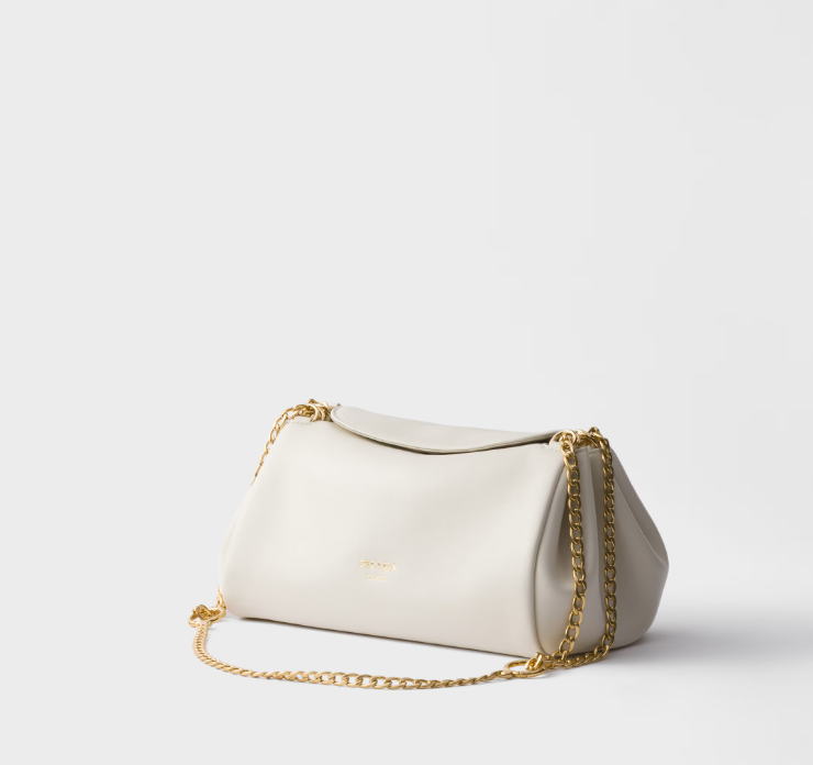 Prada Tumulte small nappa leather bag-White