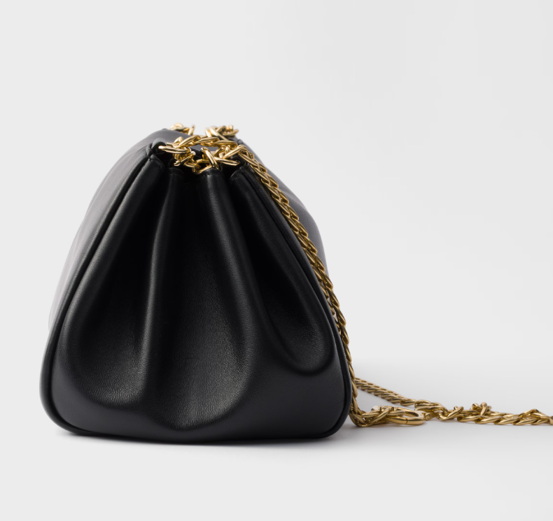 Prada Tumulte small nappa leather bag-Black