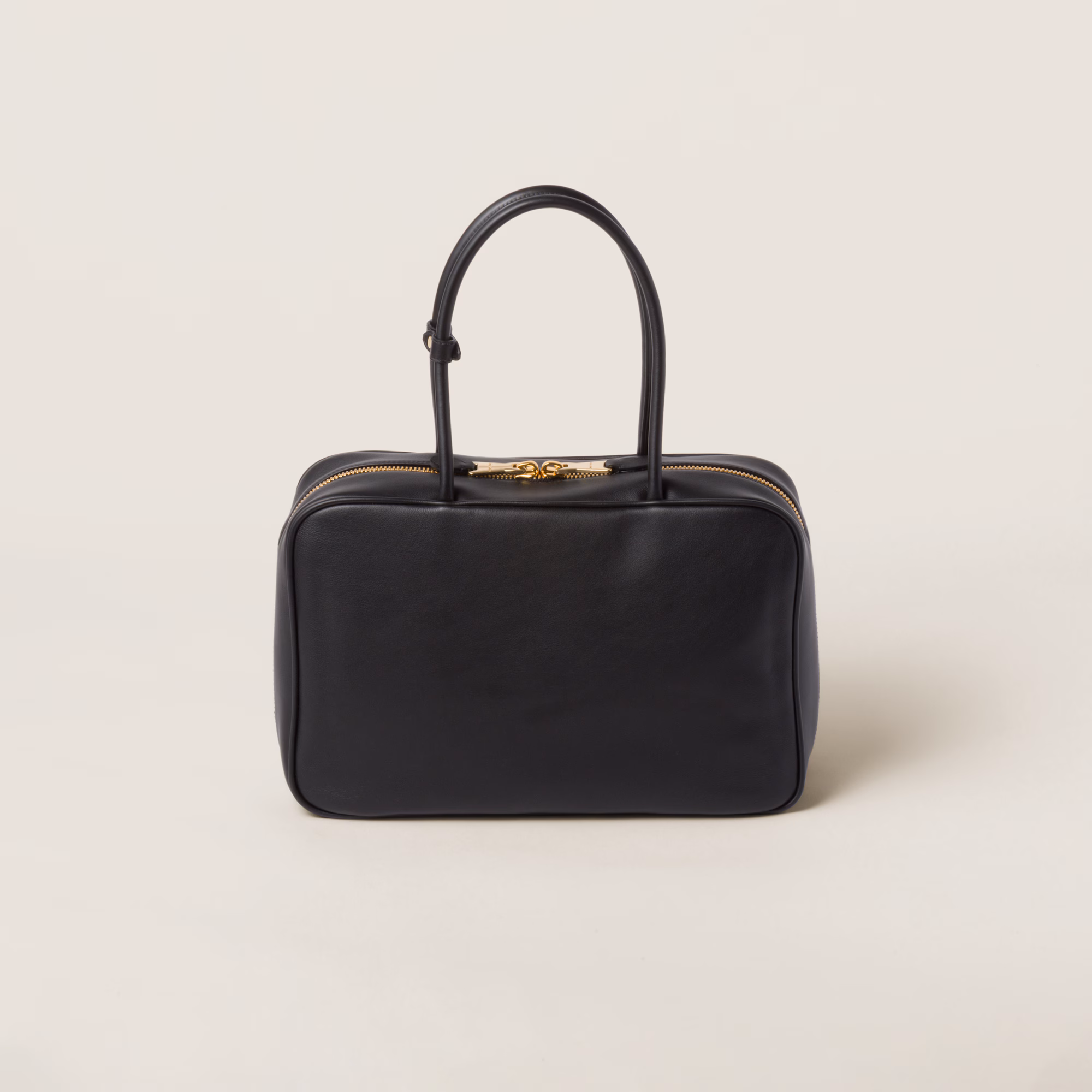 MIUMIU Leather Beau bag Large-Black
