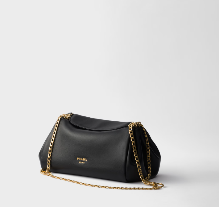 Prada Tumulte small nappa leather bag-Black