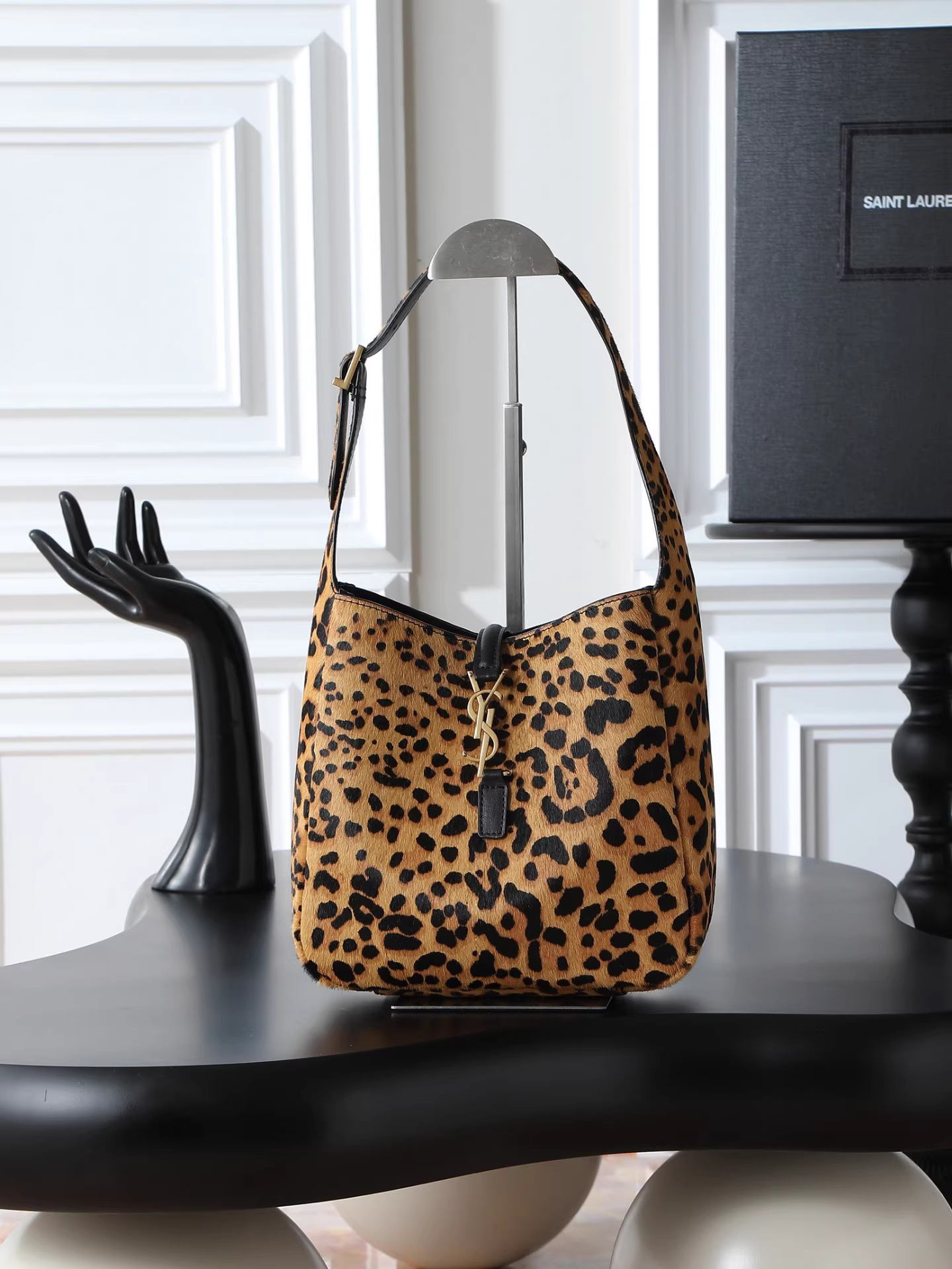 YSL LE 5 À 7 supple small in pony hair leather