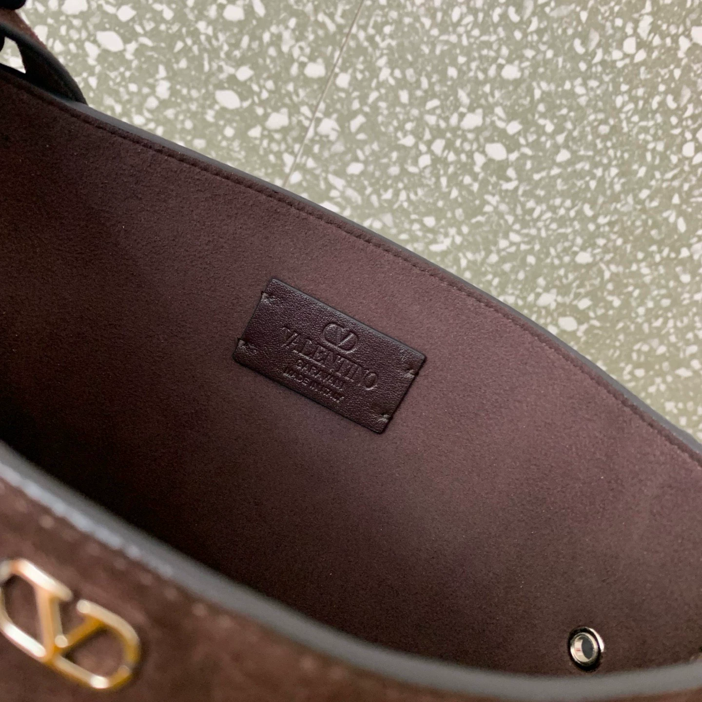 Valentino Garavani Nellcôte Suede Shoulder Bag With Fringes