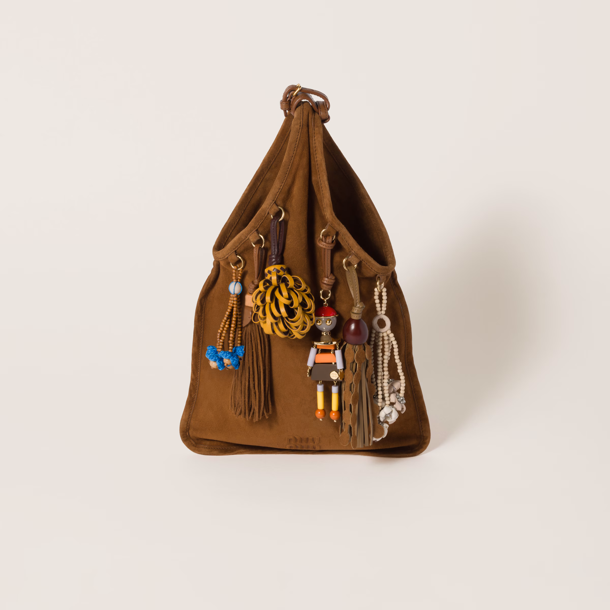 MiuMiu Suede bag with trick-Oak
