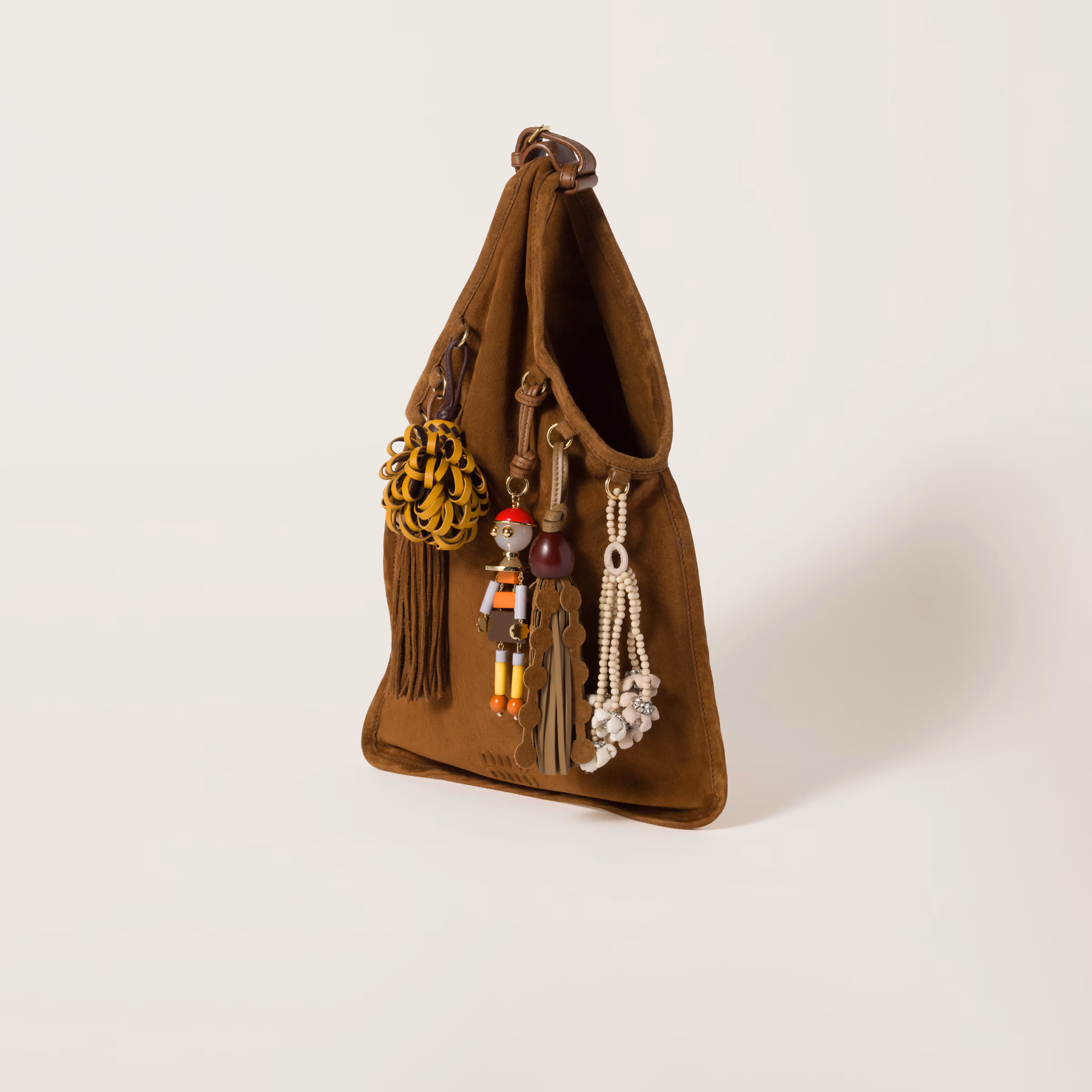 MiuMiu Suede bag with trick-Oak