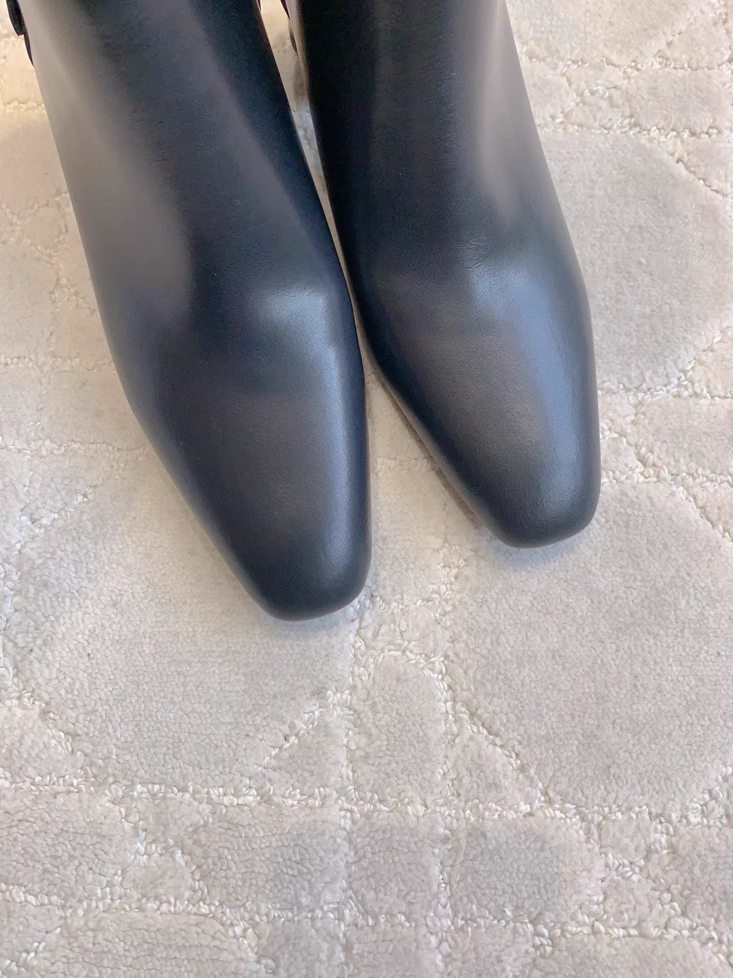 YSL JULIA boots in smooth leather-BLACK
