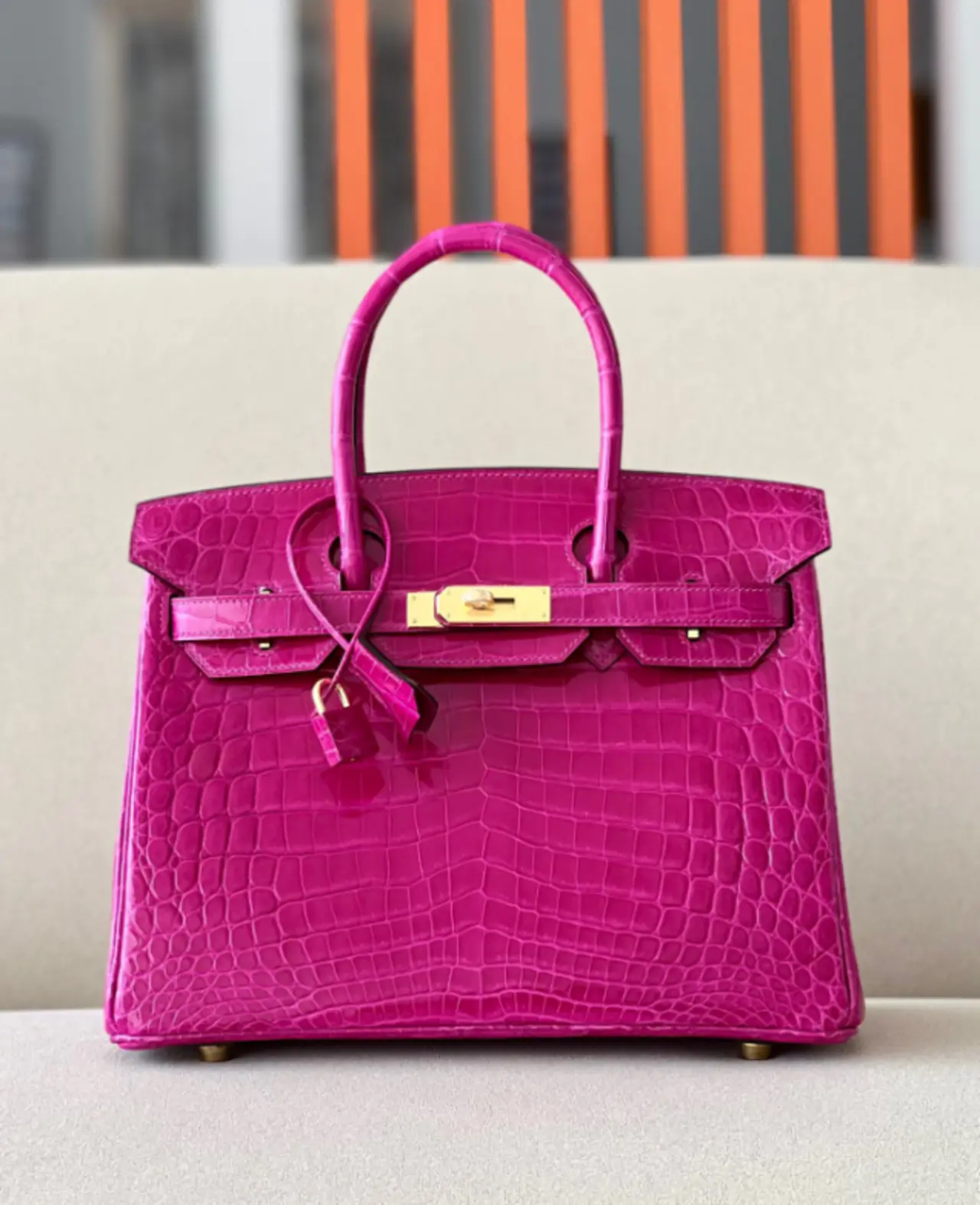 Hermès Birkin 30 Bag – Imported Nile Crocodile Skin with Gold Buckle